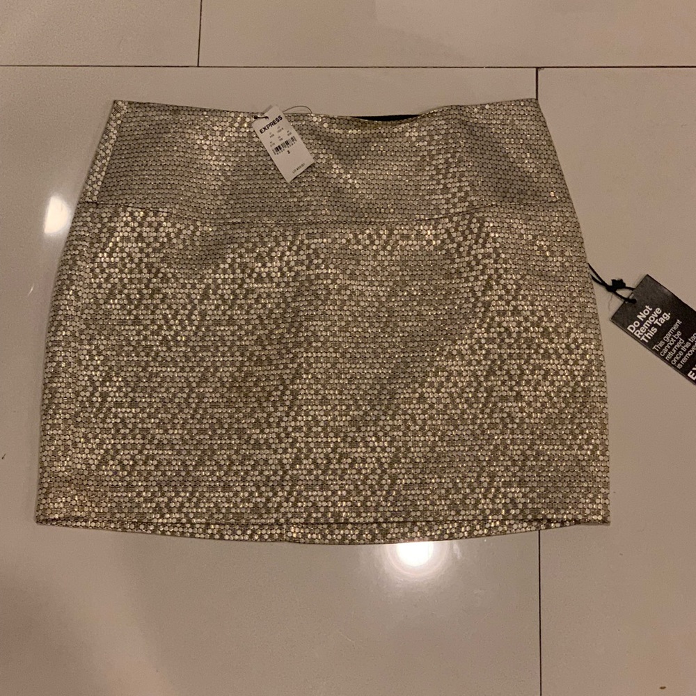 Express Metallic Gold Express Skirt